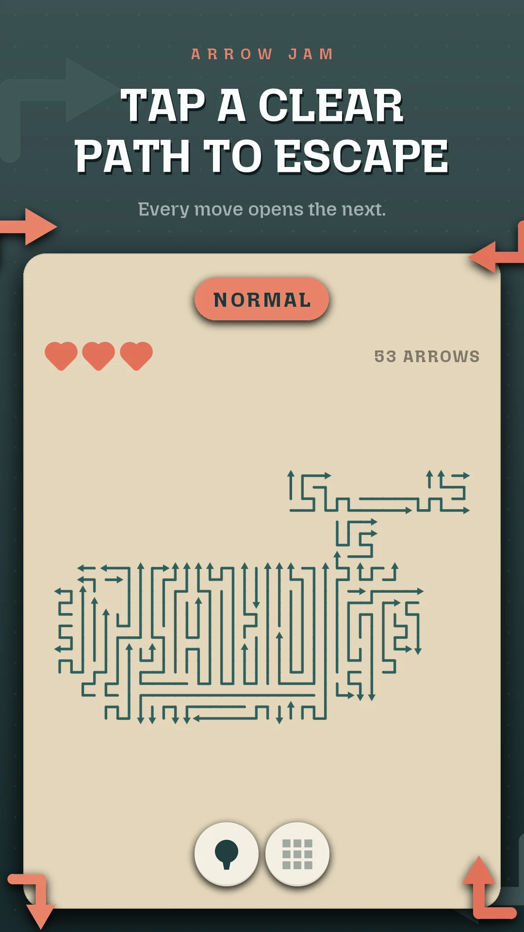 Arrow Jam : Tap Away Puzzle screenshot