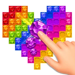 Glow Sort - Jewel Color Puzzle 图标